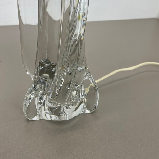 Vintage "Lucid" Tischlampe aus Kristallglas für Sevres, Frankreich 1960er Jahre