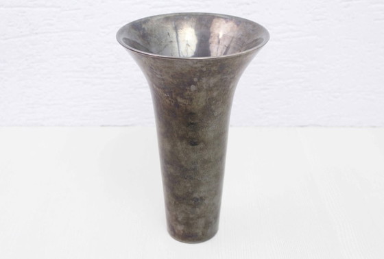 Image 1 of Niederländische Vase aus emaillierter Keramik MOBACH 1970