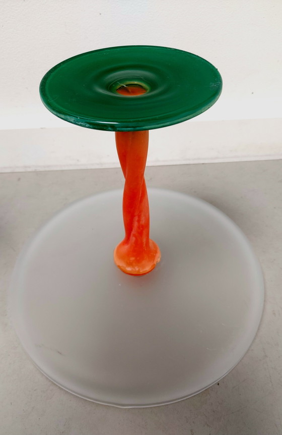 Image 1 of 2 Stück Glas (Kuchen) Schalen