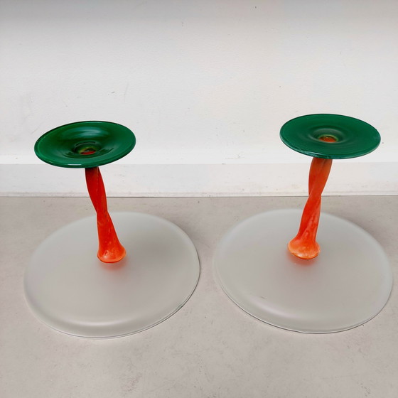 Image 1 of 2 Stück Glas (Kuchen) Schalen