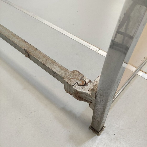 Image 1 of Art Deco Vintage Bett aus verchromtem Stahl