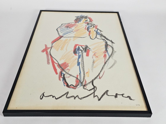 Image 1 of Anton Heyboer - Madonna mit Kind - Siebdruck - Limitierte Auflage - 1990