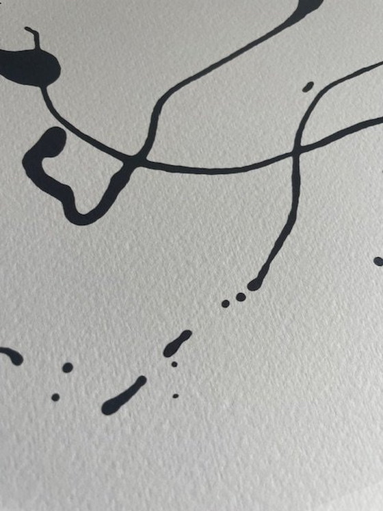 Image 1 of Jackson Pollock (1912-1956), Zeichnung In Tropftechnik, 1960, Copyright 2000 I. Pollock/Sofam Belgique, Editions Pierre D'Harvil