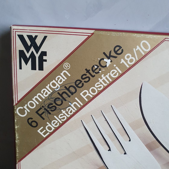 Image 1 of Fischbesteck 70er Jahre von Cromargan 5-teilig Neu In Box