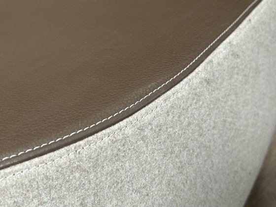 Image 1 of Moroso Fjord Fußhocker braun grau