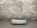 Moroso Fjord Fußhocker braun grau