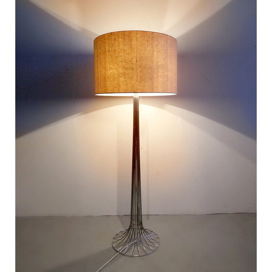 Image 1 of Vintage verstellbare Stehlampe aus Chromstahl, Dänemark 1960