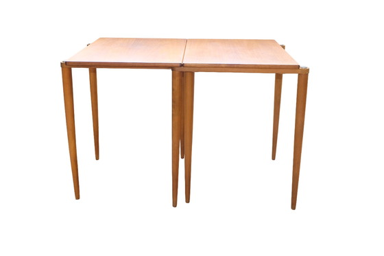 Image 1 of 2 x Nesting table Satztisch Beistelltisch Nußbaum OPAL