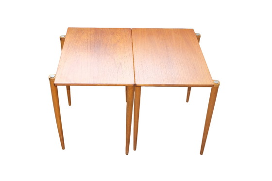 Image 1 of 2 x Nesting table Satztisch Beistelltisch Nußbaum OPAL