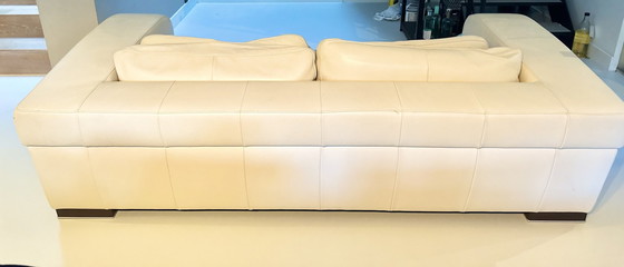 Image 1 of Giovanni Sforza Set 3-Sitzer Sofa Creme Weiß und Liebessitz