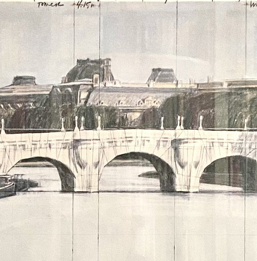 Christo Pont Neuf Poster