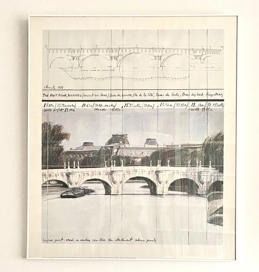 Christo Pont Neuf Poster