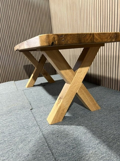 Barnwood Couchtisch Dane Oval X-Fuß