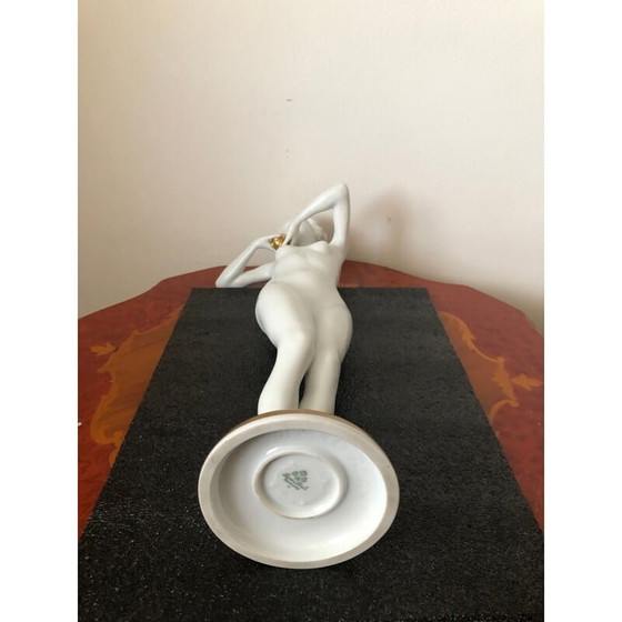 Image 1 of Vintage Porzellanfigur einer Dame mit einem Ballon von Luitpold Adam