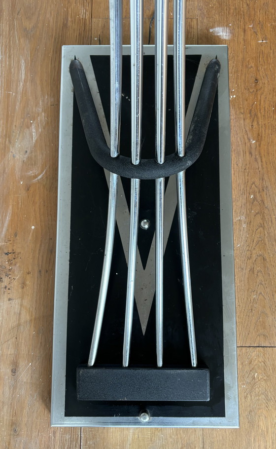 Image 1 of Art Deco, Maschinenzeitalter, Bogenlampe, Stehlampe