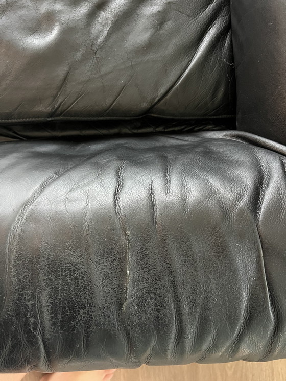 Image 1 of De Sede 2-Sitzer Sofa Schwarzes Leder