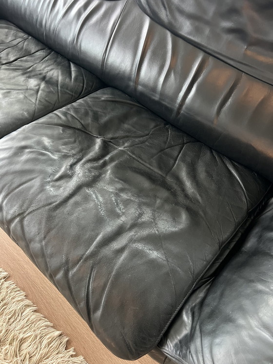 Image 1 of De Sede 2-Sitzer Sofa Schwarzes Leder