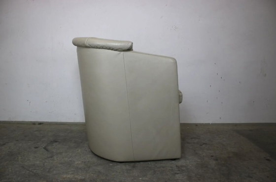 Image 1 of Rolf Benz Club Sessel Einsitzer Armlehnstuhl Echt Leder Beige