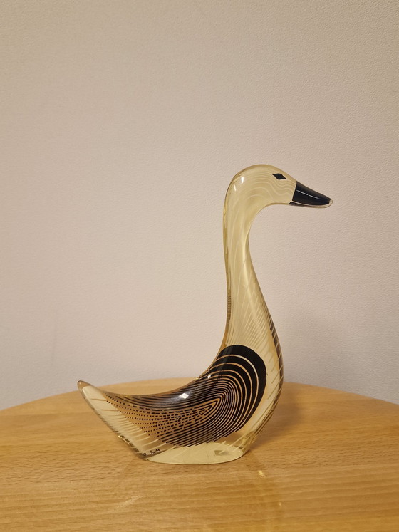 Image 1 of Vintage Modern Goose Lucite Abraham Palatnik.