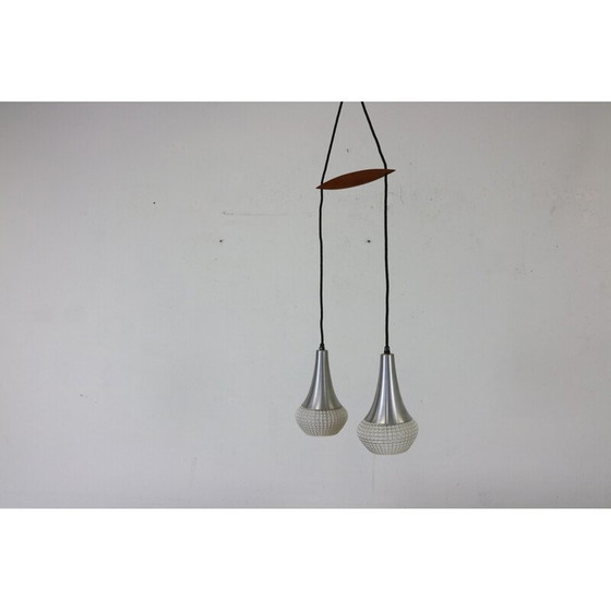 Image 1 of Vintage-Aufhängung aus gebürstetem Aluminium, 1970