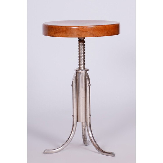 Image 1 of Alter Bauhaus-Hocker von Mücke Melder, Tschechien 1930er Jahre