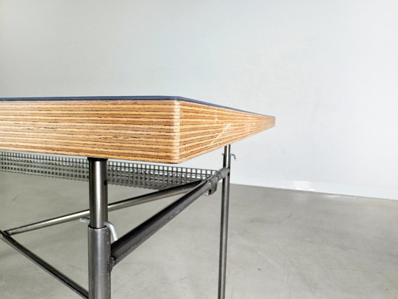 Image 1 of 15X Original Egon Eiermann Schreibtisch Richard Lampert Metall