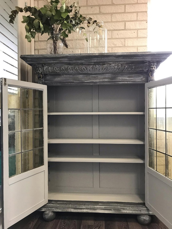 Image 1 of Einzigartige handgefertigte alte Vitrine