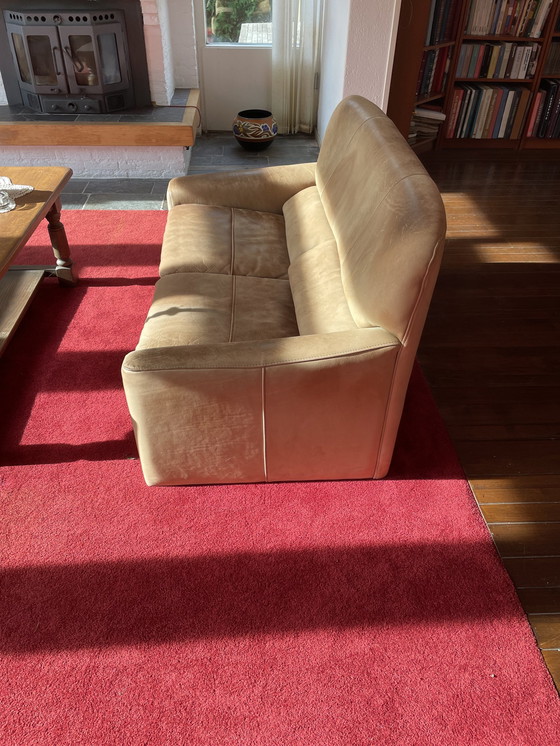 Image 1 of 2x Leolux Sofa Leder - Wildleder