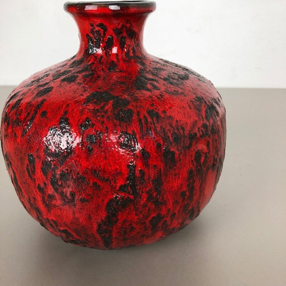 Image 1 of Vintage Vase aus fetter Lava-Keramik von Gräflich Ortenburg, Deutschland 1960
