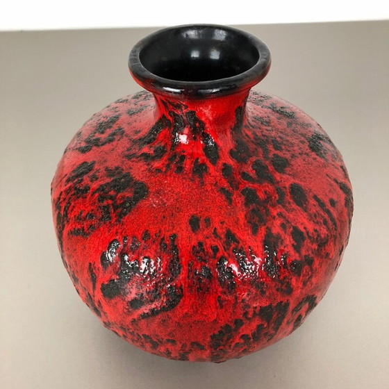 Image 1 of Vintage Vase aus fetter Lava-Keramik von Gräflich Ortenburg, Deutschland 1960