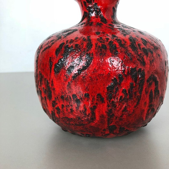 Image 1 of Vintage Vase aus fetter Lava-Keramik von Gräflich Ortenburg, Deutschland 1960