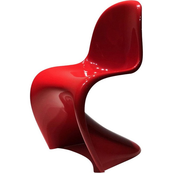 Image 1 of Vintage roter Panton Sessel von Vitra - Serie 2010