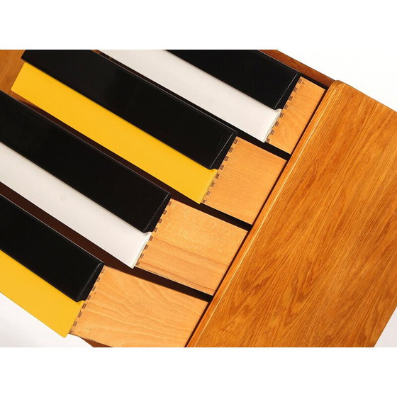 Image 1 of Vintage U 460 Sideboard mit Holzschubladen von Jiri Jiroutek für Interier Praha, Tschechoslowakei 1960er Jahre