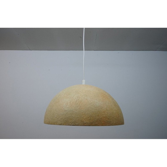 Image 1 of Vintage-Pendelleuchte "Moon" aus organischem Glasfasergewebe, 1970