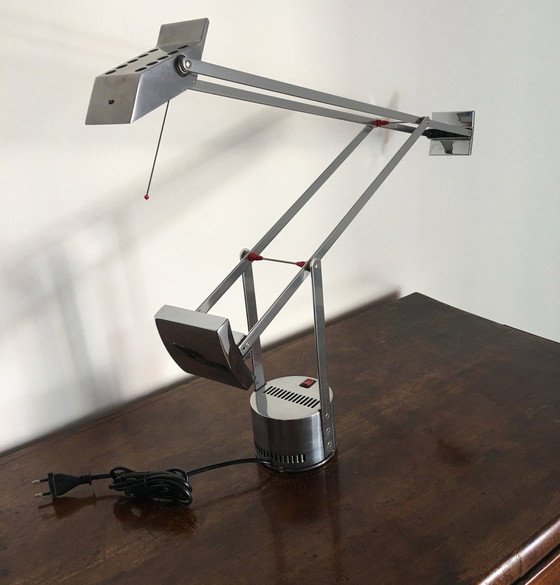 Image 1 of Schreibtischlampe - Tizio 50 - Chrom - Limitierte Auflage - Nr. 14/199 - Richard Sapper - Artemide - 1980