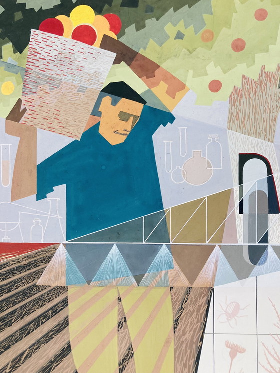 Image 1 of Wim Still - Vintage Gouache Original - Muschel