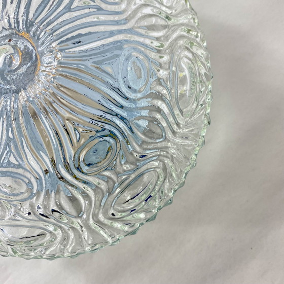 Image 1 of Kleine Wandleuchte Deckenleuchte Dickes Glas 1970 1980 Seventies Eighties