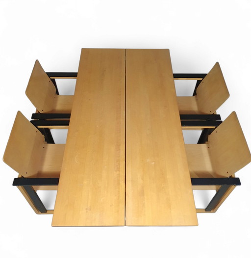 Äußerst seltenes finnisches Artzan / Tarzan Esstischset von Simo Heikkilä / Pentik. 1980S