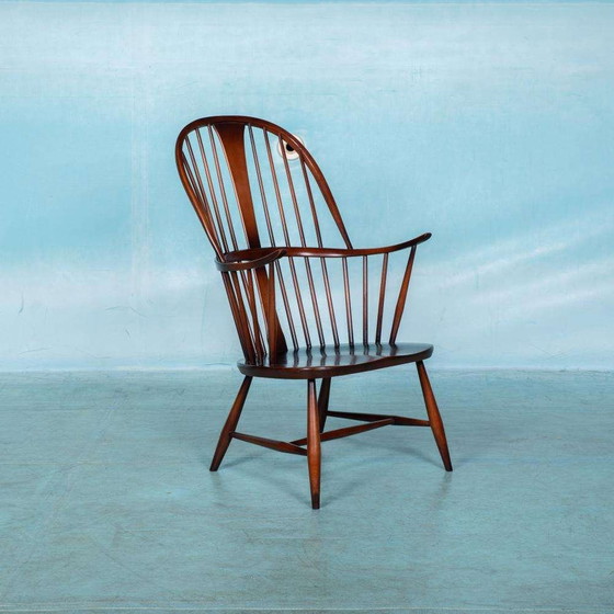 Image 1 of Ercol Kaminsimsessel Modell 472 1960er Jahre Buche