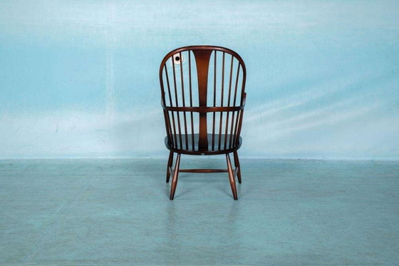 Image 1 of Ercol Kaminsimsessel Modell 472 1960er Jahre Buche