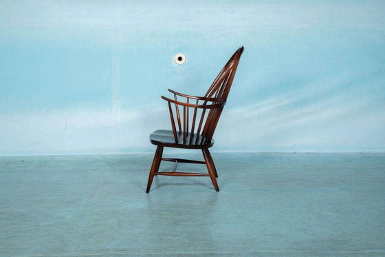 Image 1 of Ercol Kaminsimsessel Modell 472 1960er Jahre Buche