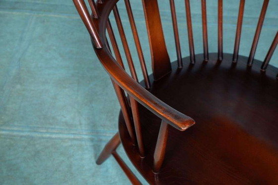 Image 1 of Ercol Kaminsimsessel Modell 472 1960er Jahre Buche