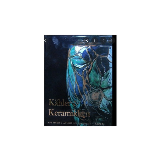 Image 1 of Vintage Nachttischlampe aus Sandstein und ockerfarbenem Email von Nils Khaler, Dänemark 1965