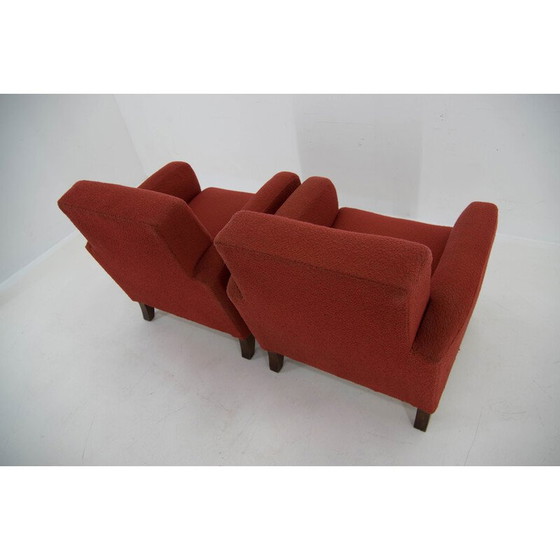 Image 1 of Paar Vintage Art Deco Stoffsessel von Halabala für UP Zavody, 1930
