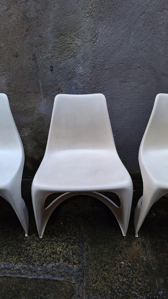 Image 1 of Set Von 4 Plastikstühlen Von Steen Ostergaard Für Cado