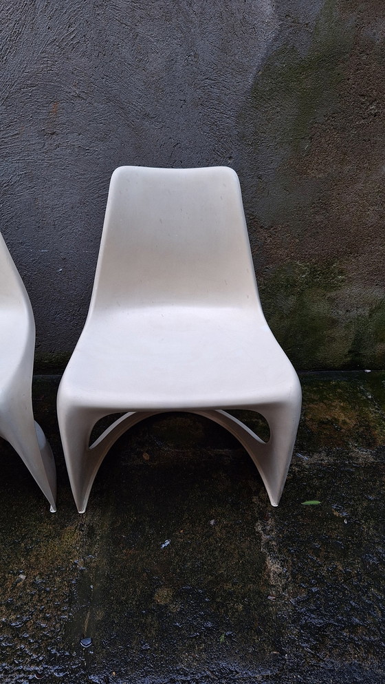 Image 1 of Set Von 4 Plastikstühlen Von Steen Ostergaard Für Cado