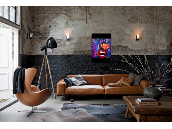 Image 1 of Geoffrey Wijn – Küss mich Baby Big Time – in LILA