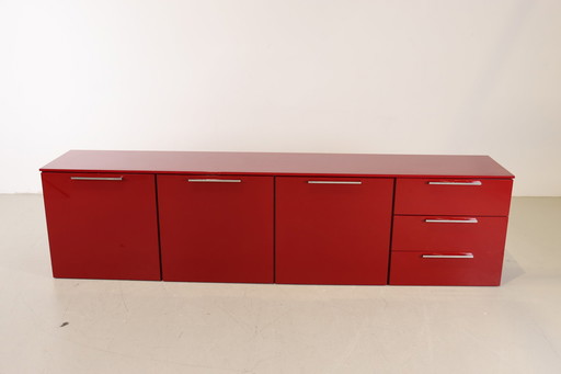 Pastoe exklusives Hänge-Sideboard Hochglanz Rosso