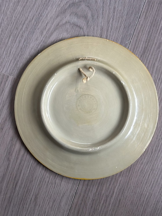 Image 1 of Pieter Jelle Troelstra Dichter & Politiker Plateel Pieter Jelles Wandteller Dekorative Kunst Holland