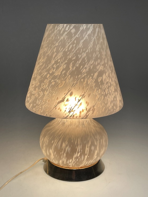 Image 1 of Murano Pilz/Tischlampe, Italien 1970'S